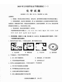 2025年济南市历城区初三一模化学试卷（无答案）