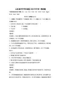 山东省济宁市任城区2025年中考一模化学试题（解析版）