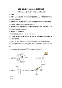 湖南省益阳市2025年中考模拟化学试题（解析版）