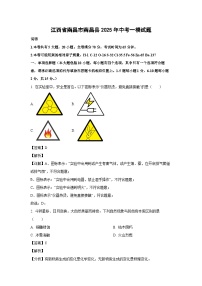 江西省南昌市南昌县2025年中考一模化学试题（解析版）