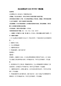 河北省邢台市2025年中考一模化学试题（解析版）