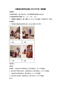 安徽省合肥市包河区2025年中考一模化学试题（解析版）