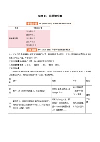 专题12  科学探究题-【好题汇编】5年（2020-2024）中考1年模拟化学真题分类汇编（江西专用）(原卷版+解析版)