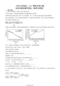 2025北京初三（上）期末真题化学汇编：化学方程式章节综合（填空与简答）