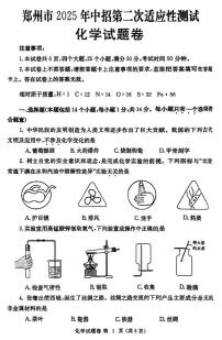 2025年郑州市中考二模化学试卷和参考答案