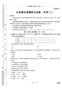 2025年陕西省榆林市子洲县周家硷中学中考第六次模拟测试化学试卷（中考模拟）