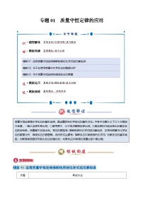 2025年中考化学答题技巧与模式(通用版)专题01质量守恒定律的应用(学生版+解析)特训