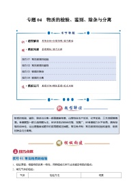 2025年中考化学答题技巧与模式(通用版)专题04物质的检验、鉴别、除杂与分离(学生版+解析)特训