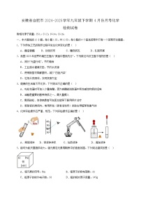 安徽省合肥市2024-2025学年九年级下学期4月份月考化学检测试卷1（含答案）