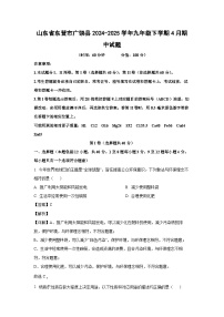 山东省东营市广饶县2024-2025学年九年级下学期4月期中化学试卷（解析版）