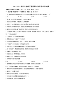 黑龙江省绥化市2024-2025学年八年级下学期4月月考化学试题（原卷版+解析版）