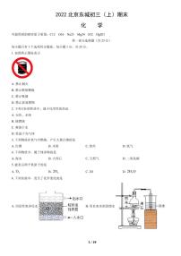 2022北京东城初三（上）期末化学试卷（含答案）