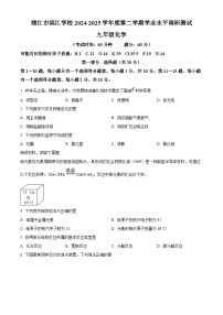 江苏省泰州市靖江市滨江学校2024-2025学年九年级下学期3月月考化学试题（原卷版+解析版）