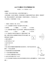 2025年安徽省中考化学模拟练习卷（中考模拟）