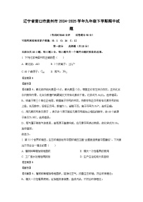 辽宁省营口市盖州市2024-2025学年九年级下学期期中化学试题（解析版）