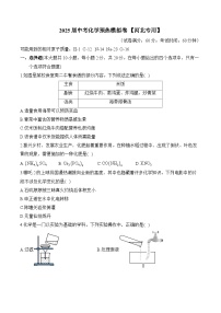 2025届中考化学模拟卷 【河北专用】