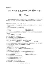2025年河南省驻马店市汝南县一中、二中、三中联考三模化学试题（中考模拟）