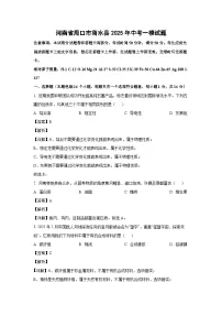河南省周口市商水县2025年中考一模化学试题（解析版）