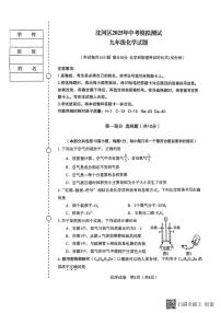 2025年辽宁省沈阳市沈河区中考二模化学试卷（中考模拟）