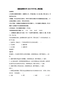 湖南省郴州市2025年中考二模化学试卷（解析版）