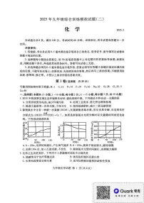 2025年山东省临沂市平邑县中考二模化学试题（中考模拟）