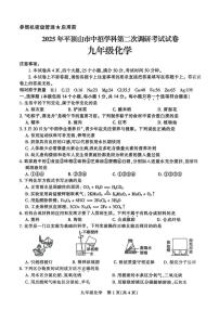 2025河南省平顶山市中考二模化学试卷（中考模拟）