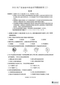 2025年广东省东莞市东莞市中考三模化学试题（中考模拟）