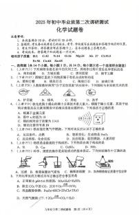 2025年河南省南阳市中考二模化学试卷（中考模拟）