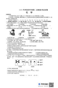 2025年河南省驻马店市中考二模化学试题（中考模拟）