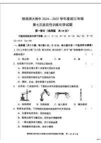 2025年陕西省西安市陕西师范大学附属中学中考七模化学试卷（中考模拟）
