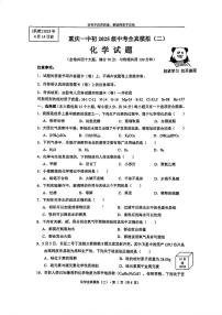 2025年重庆市第一中学中考全真模拟（二)化学试题（中考模拟）