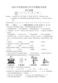 2025年河南省周口市中考一模化学试卷