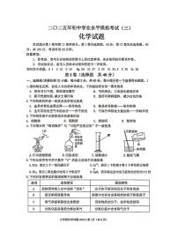 2025年山东省泰安市东平县中考三模化学试题（中考模拟 ）