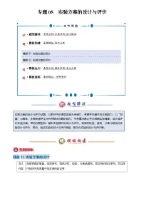 2025年中考化学专题复习练习专题05 实验方案的设计与评价(解析版)