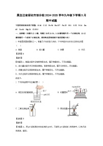 黑龙江省绥化市部分校2024-2025学年九年级下学期5月期中化学试卷（解析版）