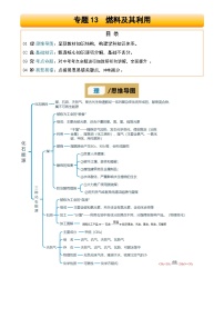 2025年中考化学专项复习讲义专题13 燃料及其利用(原卷版)