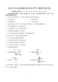 2025年济南市章丘区初三化学三模中考试题及其答案