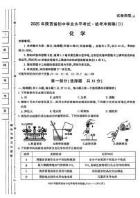 2025年陕西省咸阳市乾县吴店九年制学校中考七模化学试题（中考模拟）