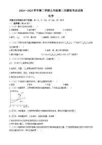 2025年甘肃省武威市凉州区西营九年制、红星九年制学校三模化学试题（中考模拟）