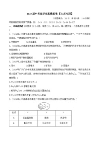 2025届中考化学临考模拟卷 【江苏专用】