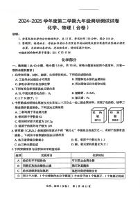 2025年5月深圳市坪山区初三二模化学试卷及参考答案