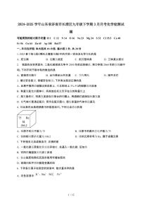 2024_2025学年山东济南长清区九年级第二学期3月月考化学试卷[有答案]