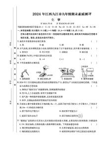 江西省九江市2023-2024学年九年级下学期期末考试化学试卷