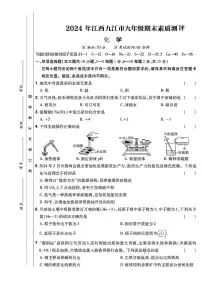 江西省九江市2023-2024学年九年级下学期期末考试化学试卷
