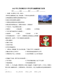 2025年江苏省南京市中考化学模拟练习试卷（中考模拟）