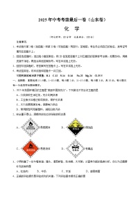2025年中考考前押题最后一卷：化学（山东卷）（考试版）