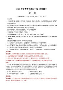 2025年中考考前押题最后一卷：化学（深圳卷）（解析版）