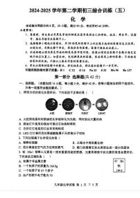 2025年广东省广州市南沙区中考二模化学试题（中考模拟）