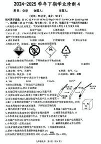 2025年河南省郑州市实验中学中考四模考试化学试卷（中考模拟）