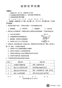 山东省威海市某校（五四制）2024-2025学年九年级上学期期末考试化学试题